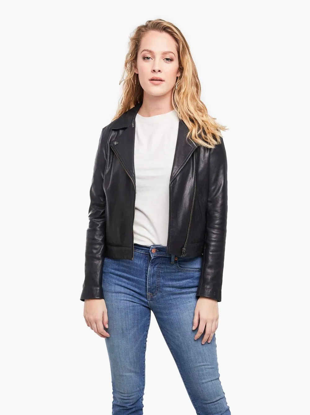 Able Maha Leather Jacket in Black