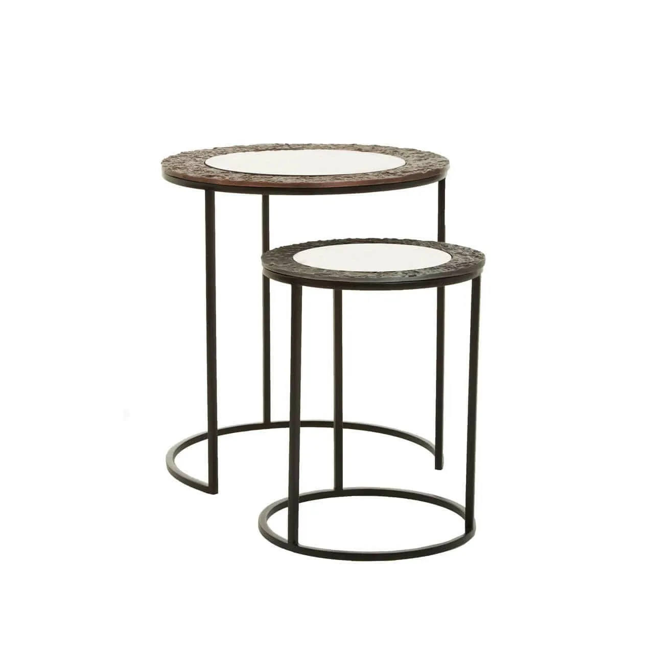 Akola Set Of 2 Small Round Side Tables