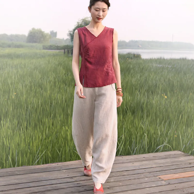 Autumn Spring Women Casual Cotton Pants BZ981101