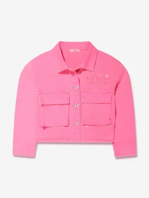 Billieblush Girls Love Jacket in Pink