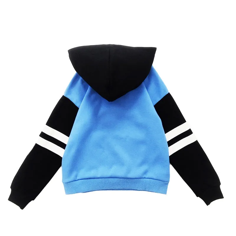 Boy Colour Block Oversized Hoodie - Violet - SB2301160B