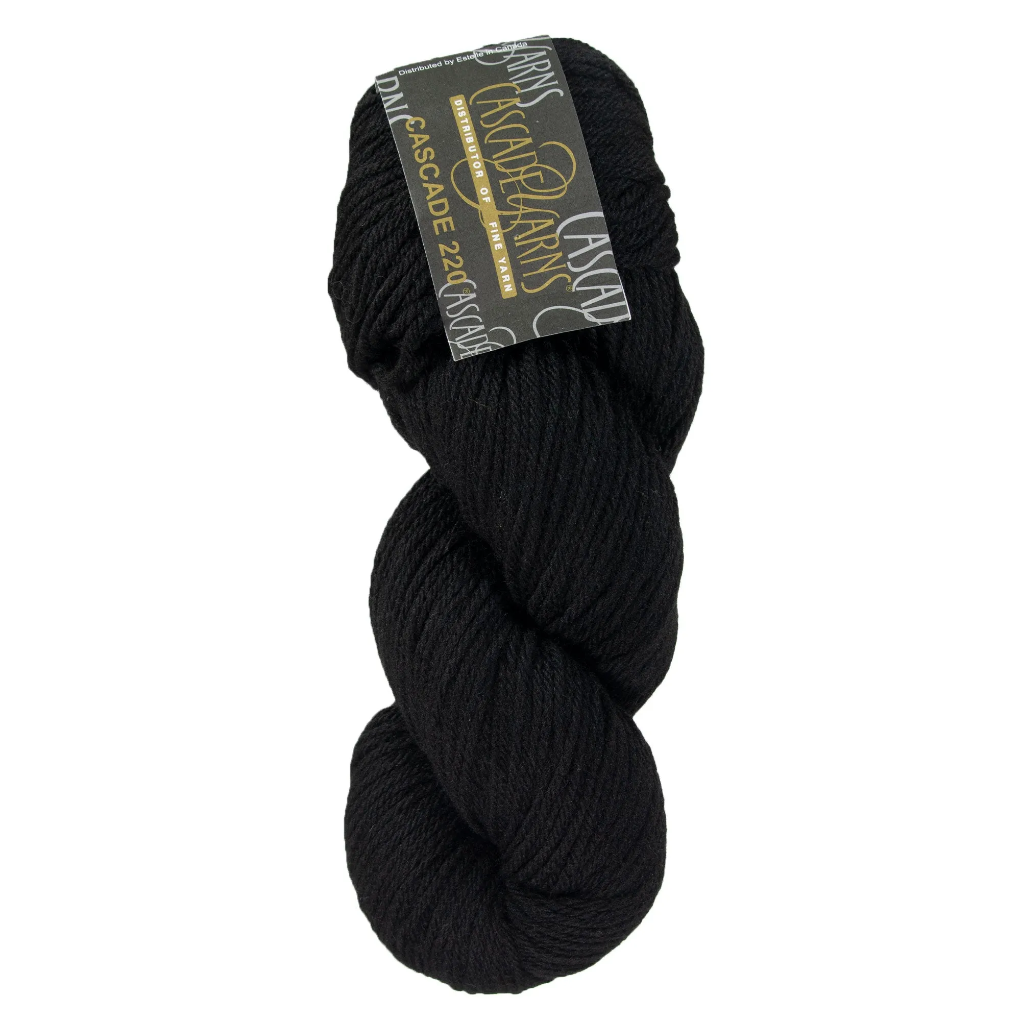 Cascade 220 Yarn - 8555 Black