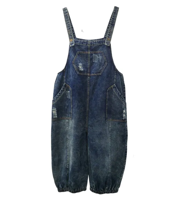 Casual  Spring Denim Overall Loose  Women Jumpsuits QYCQ05118