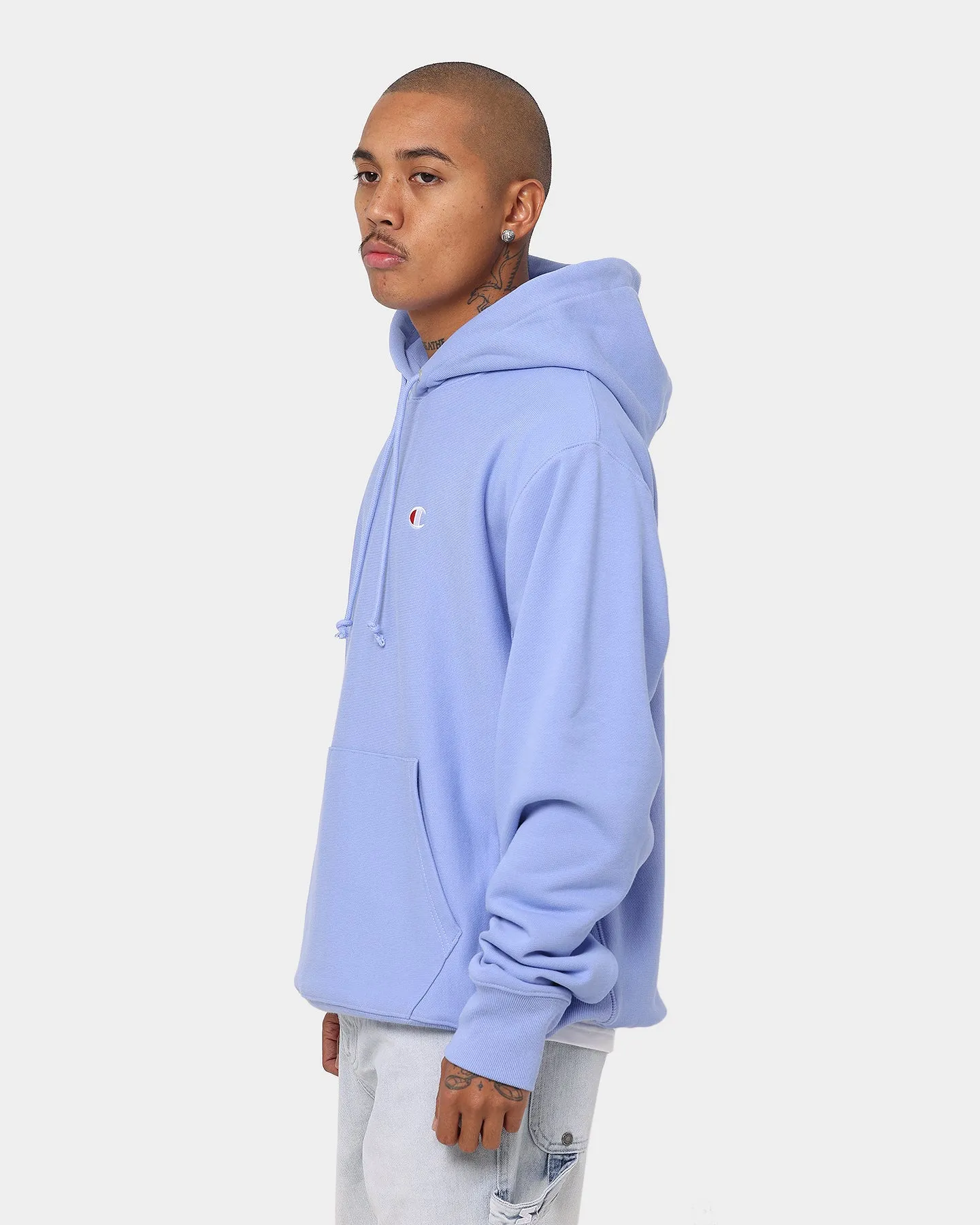 Champion Rev Weave Terry Hoodie Charming Blue