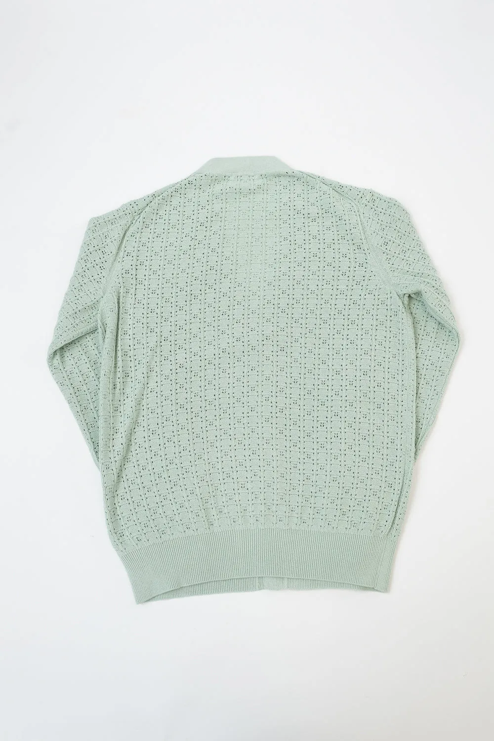 Classic Cardigan Domino - Seafoam