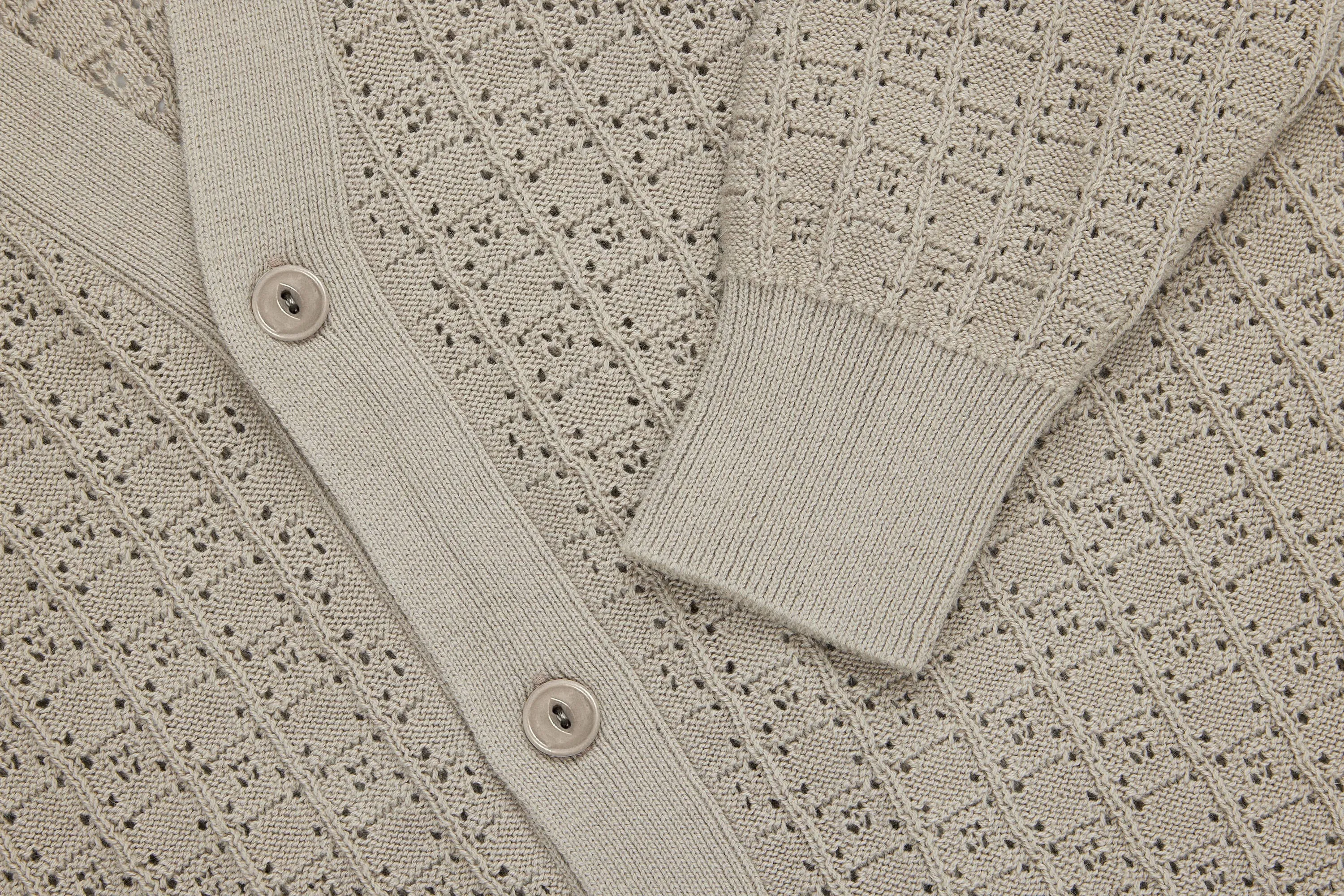 Classic Cardigan ~ Stone Domino