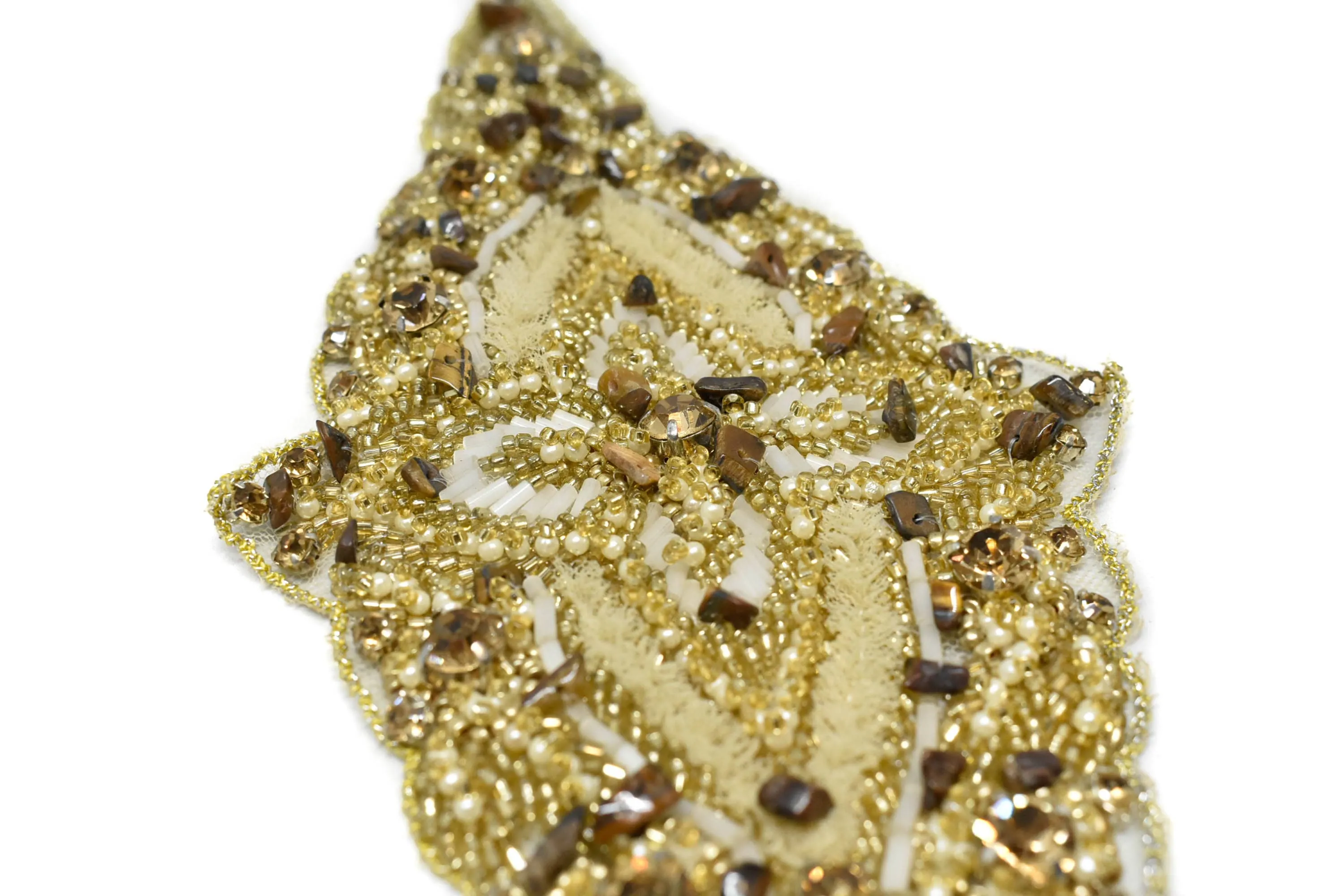 Classy Beaded Rhinestone Applique