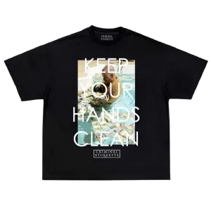 Criminal Etiquette 'Keep Your Hands Clean' T-Shirt (Black)