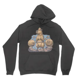 Deadlifting Capybara Hoodie