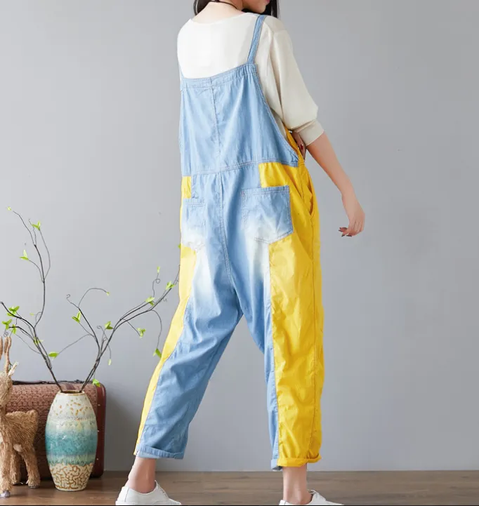 Denim Summer  Jumpsuits, Denim Overall, Loose Women Jumpsuits CNHK08023