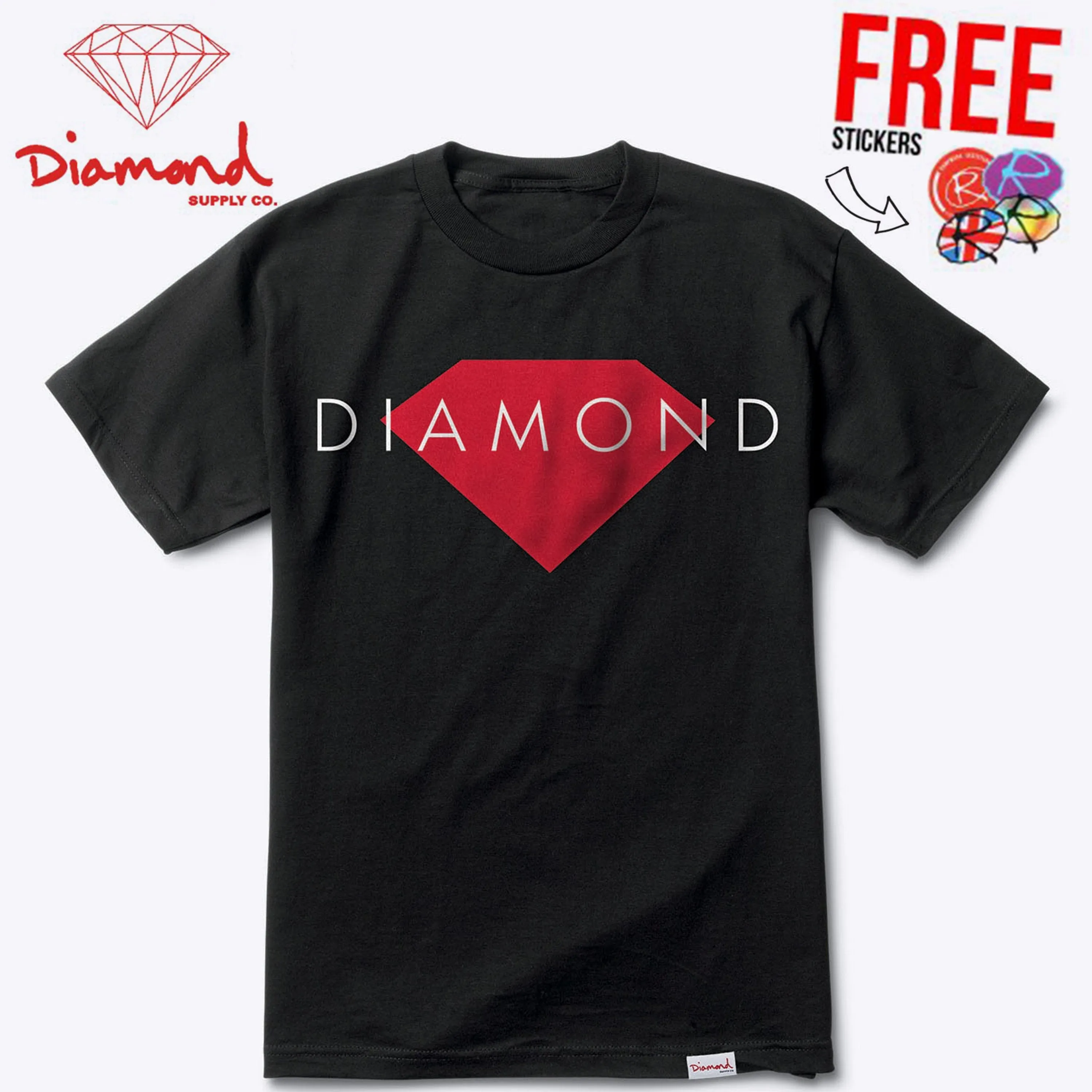 Diamond Supply Co. Solid T-Shirt, Black
