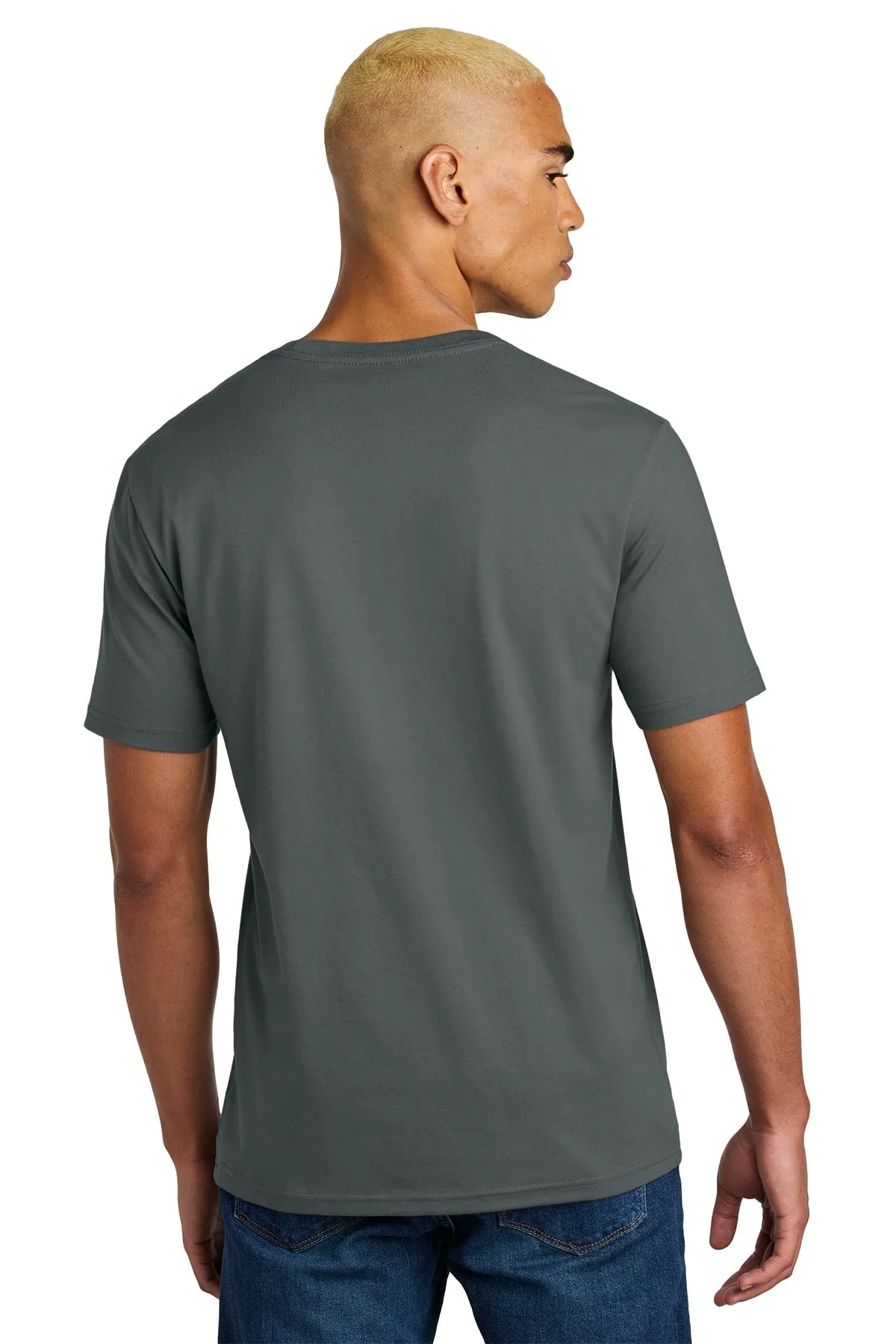 District Perfect Weight Icon Custom Tees, Metal Grey