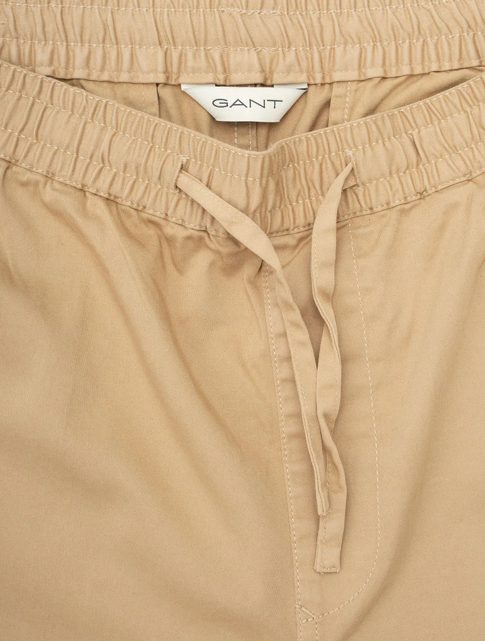 Drawstring Logo Shorts Dark Khaki