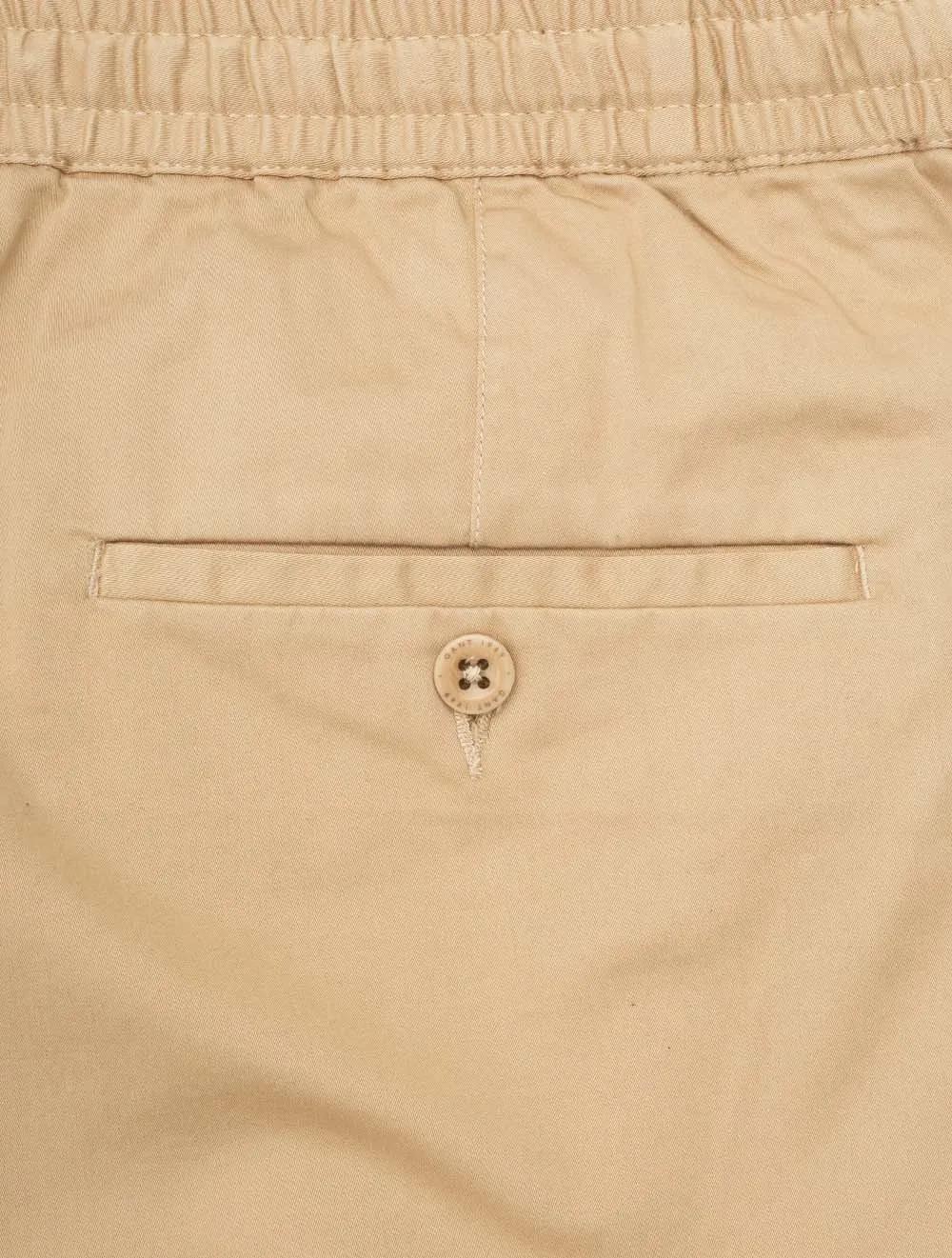 Drawstring Logo Shorts Dark Khaki