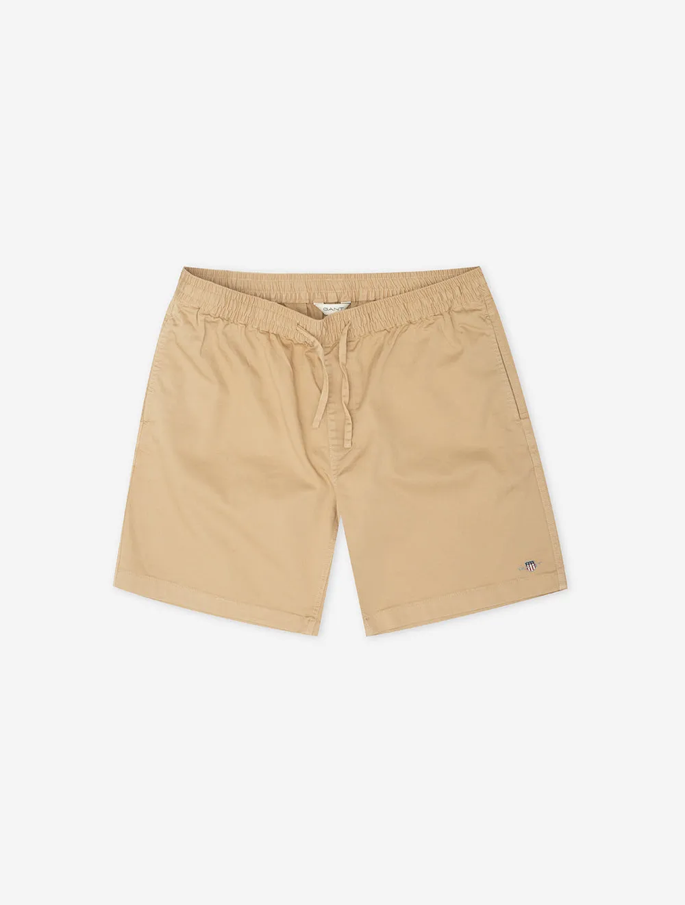 Drawstring Logo Shorts Dark Khaki