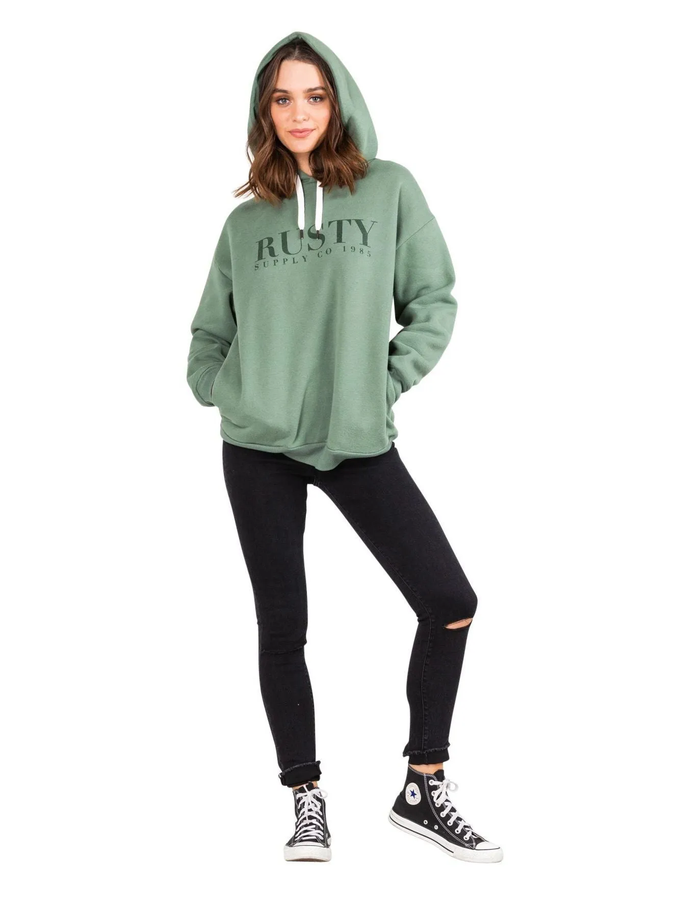 Elemental Hooded Fleece - Rifle Green