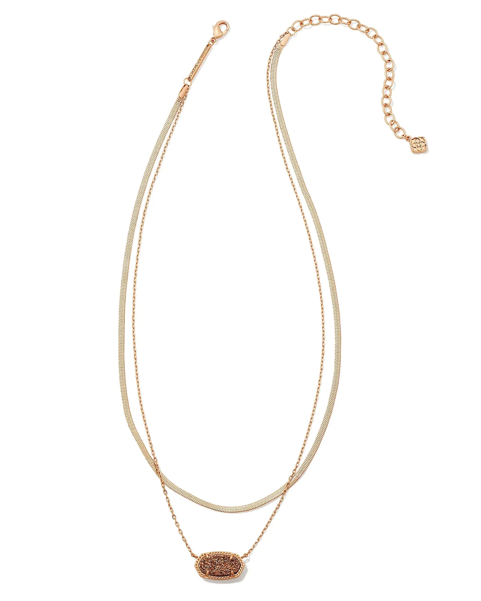 Elisa Herringbone Multistrand Necklace