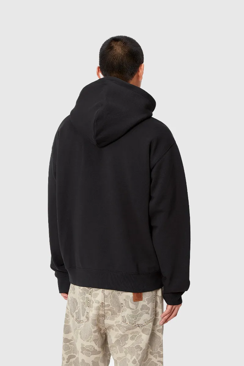 Hooded Brown Ducks Sweat - Black