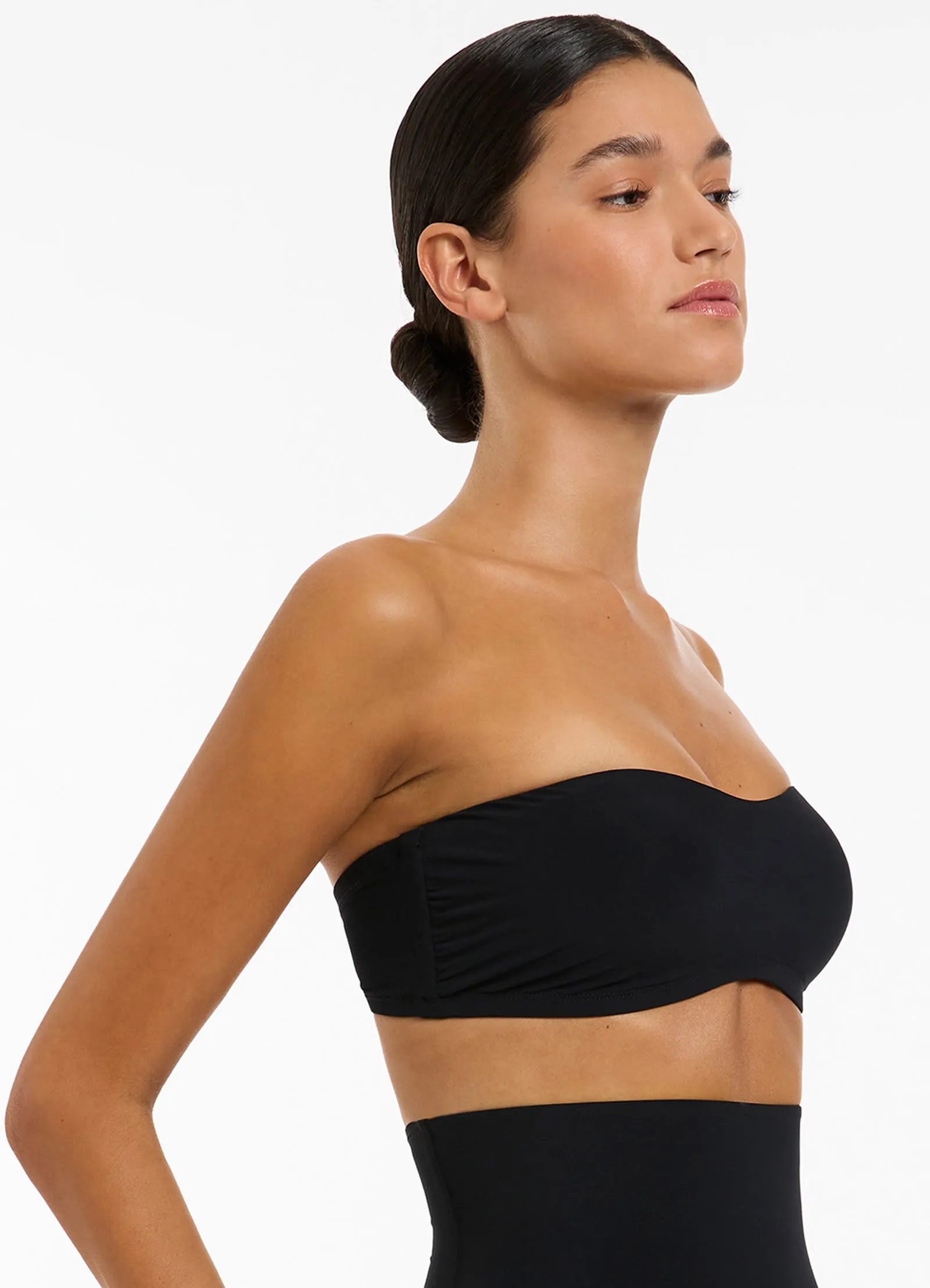 Jetset Minimal Bandeau Top - Black