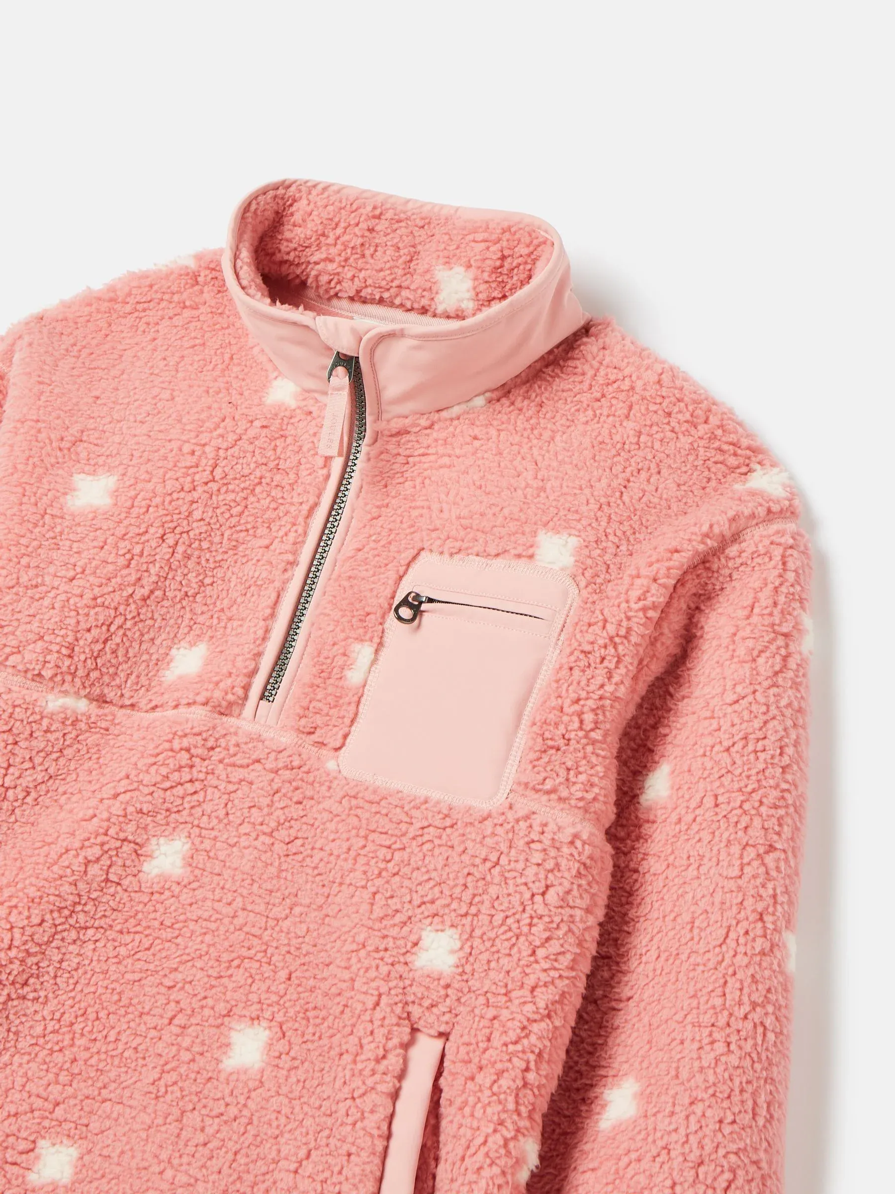 Joules Girls Tilly Half Zip Borg Fleece