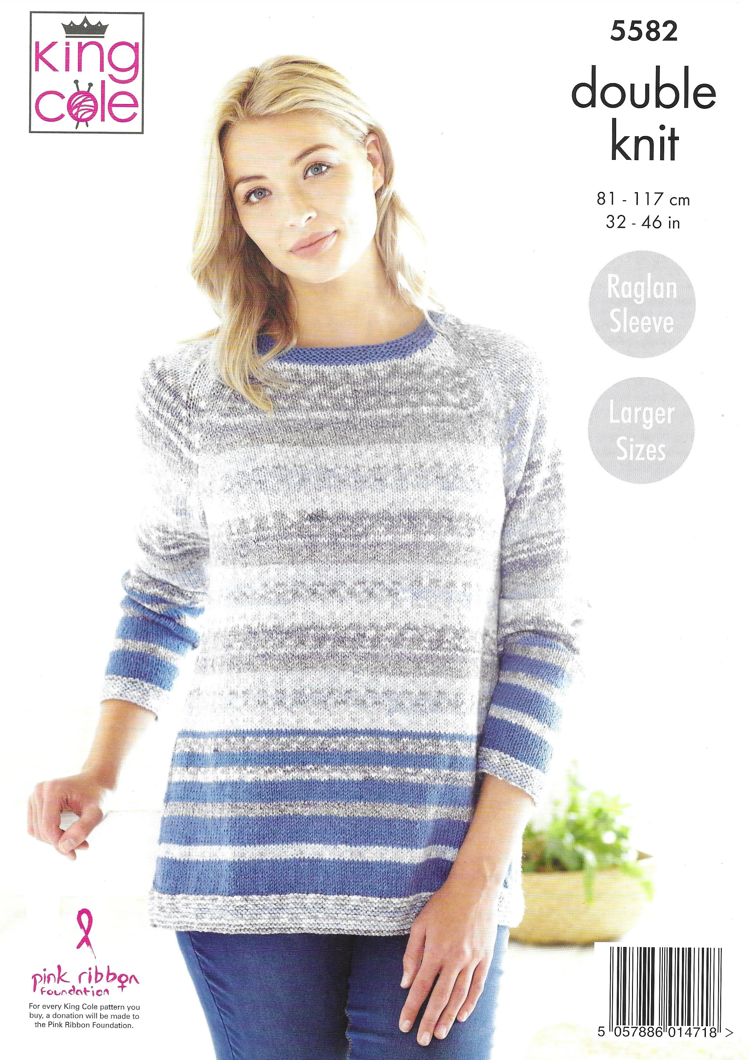 King Cole 5582 Sweaters DK Knitting Pattern