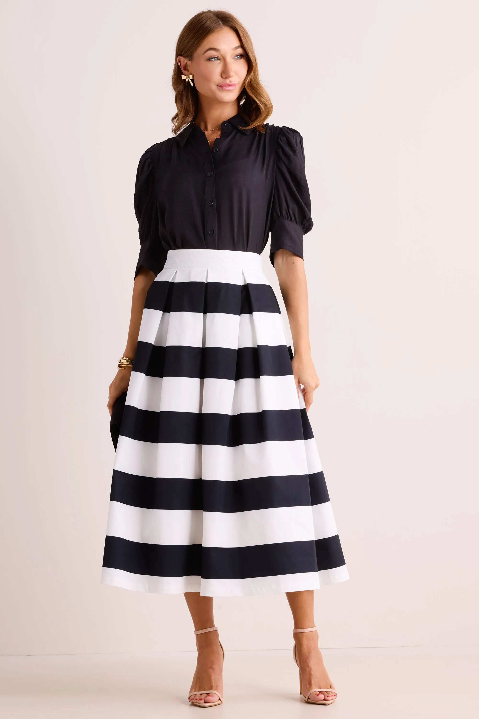 Larissa Skirt- White/Black