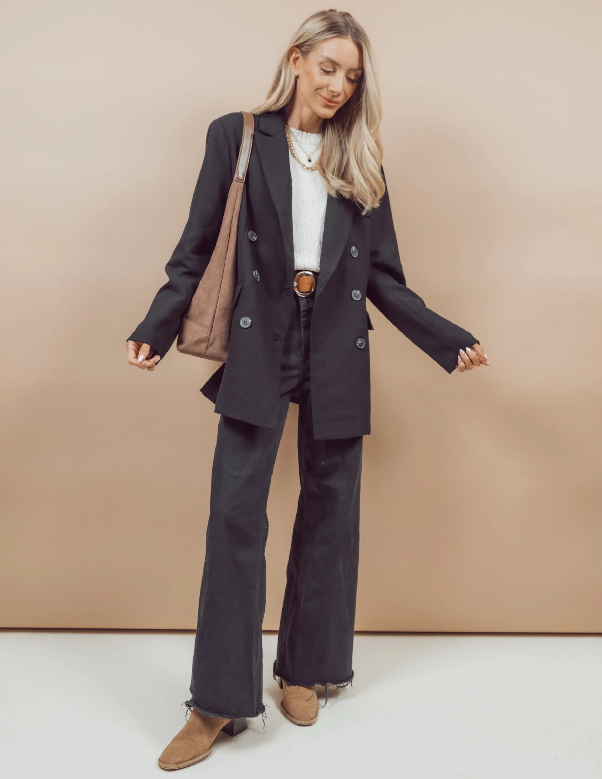 Lynn Double Breasted Oversized Blazer