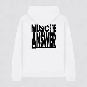 Music Is The Answer Slogan Hoodie