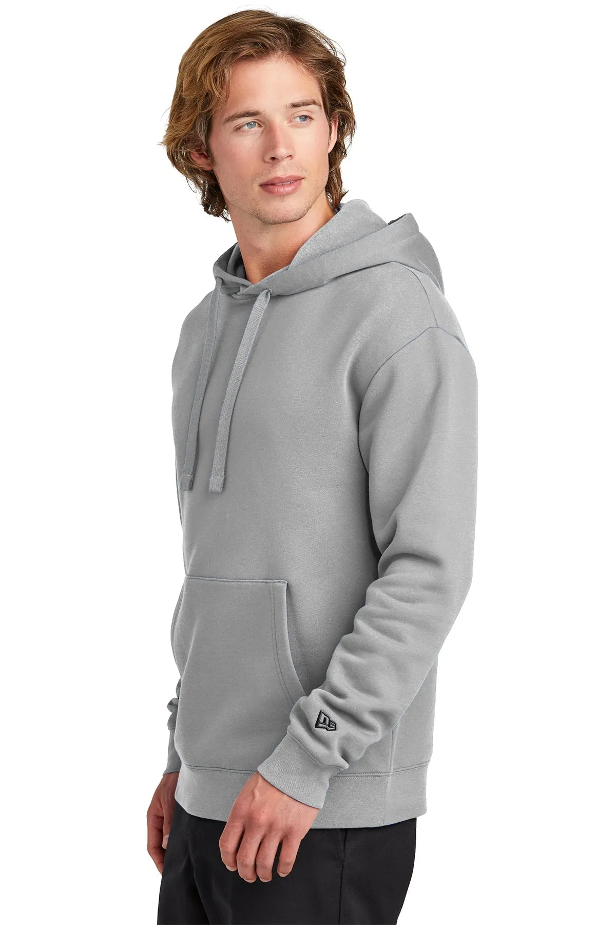 New Era Heritage Fleece Customized Hoodies, Rainstorm Grey