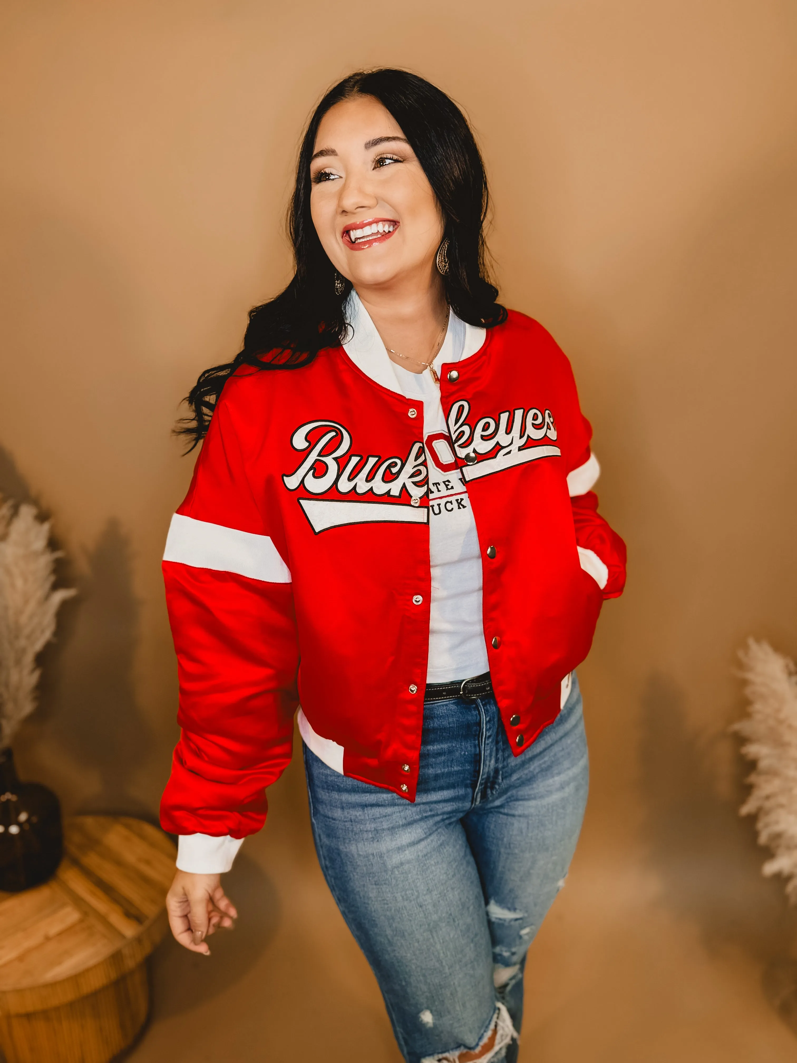 Ohio State Varsity Jacket - Red/White