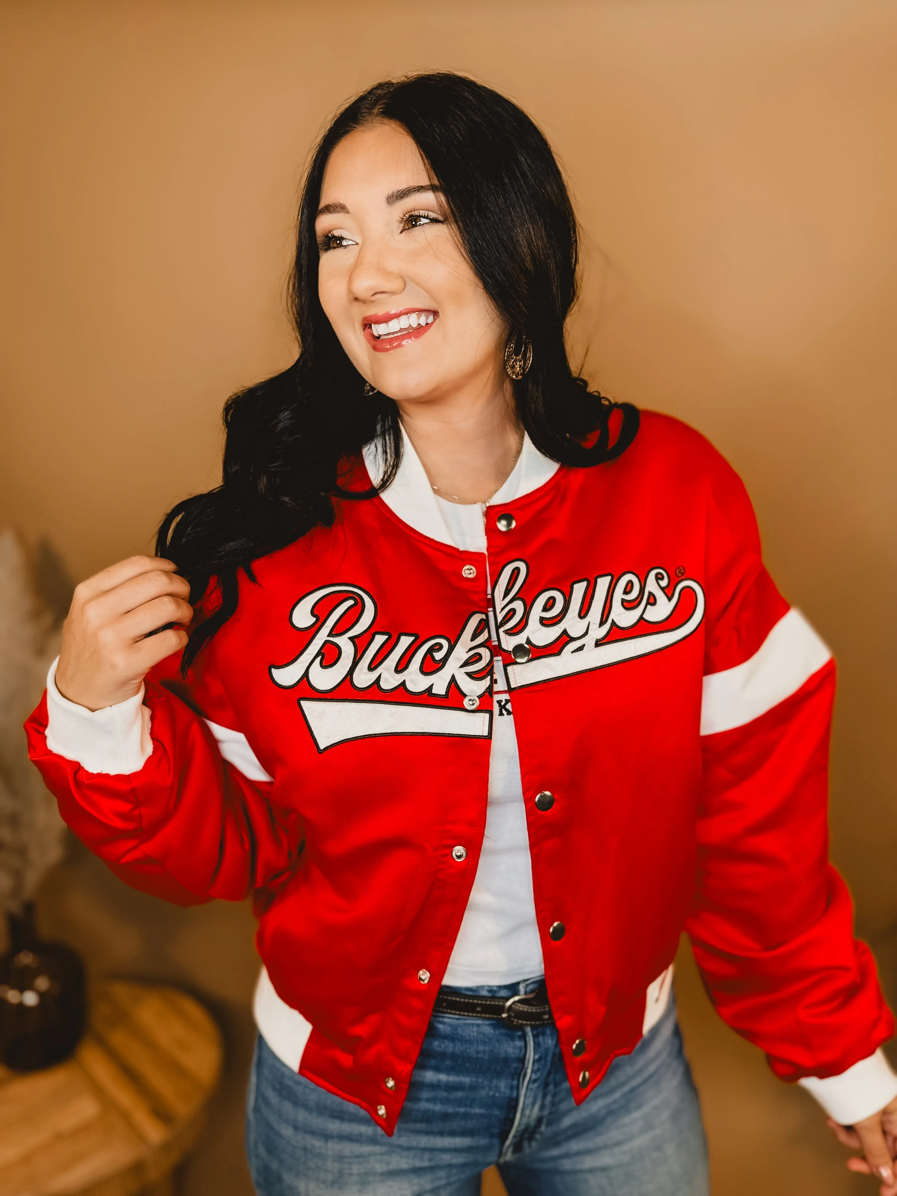 Ohio State Varsity Jacket - Red/White