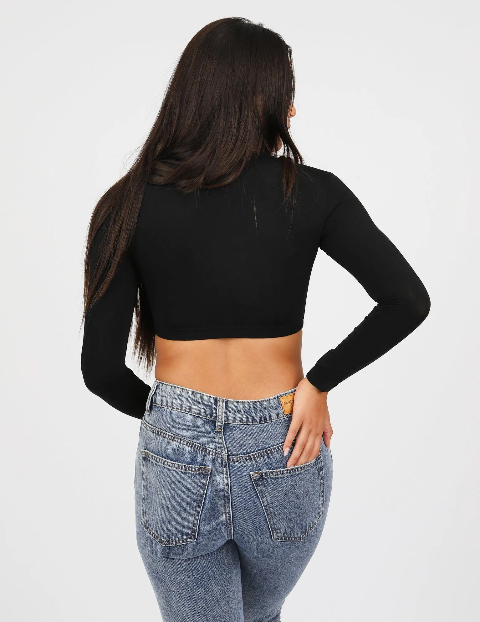 Round Neck Crop Body Top