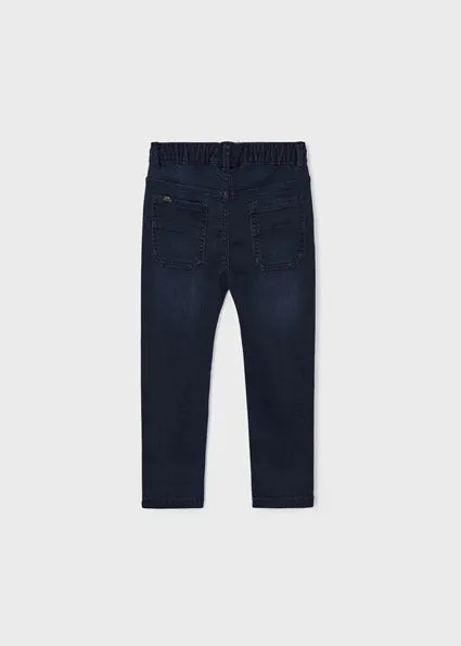 Soft denim jogger pants for boy