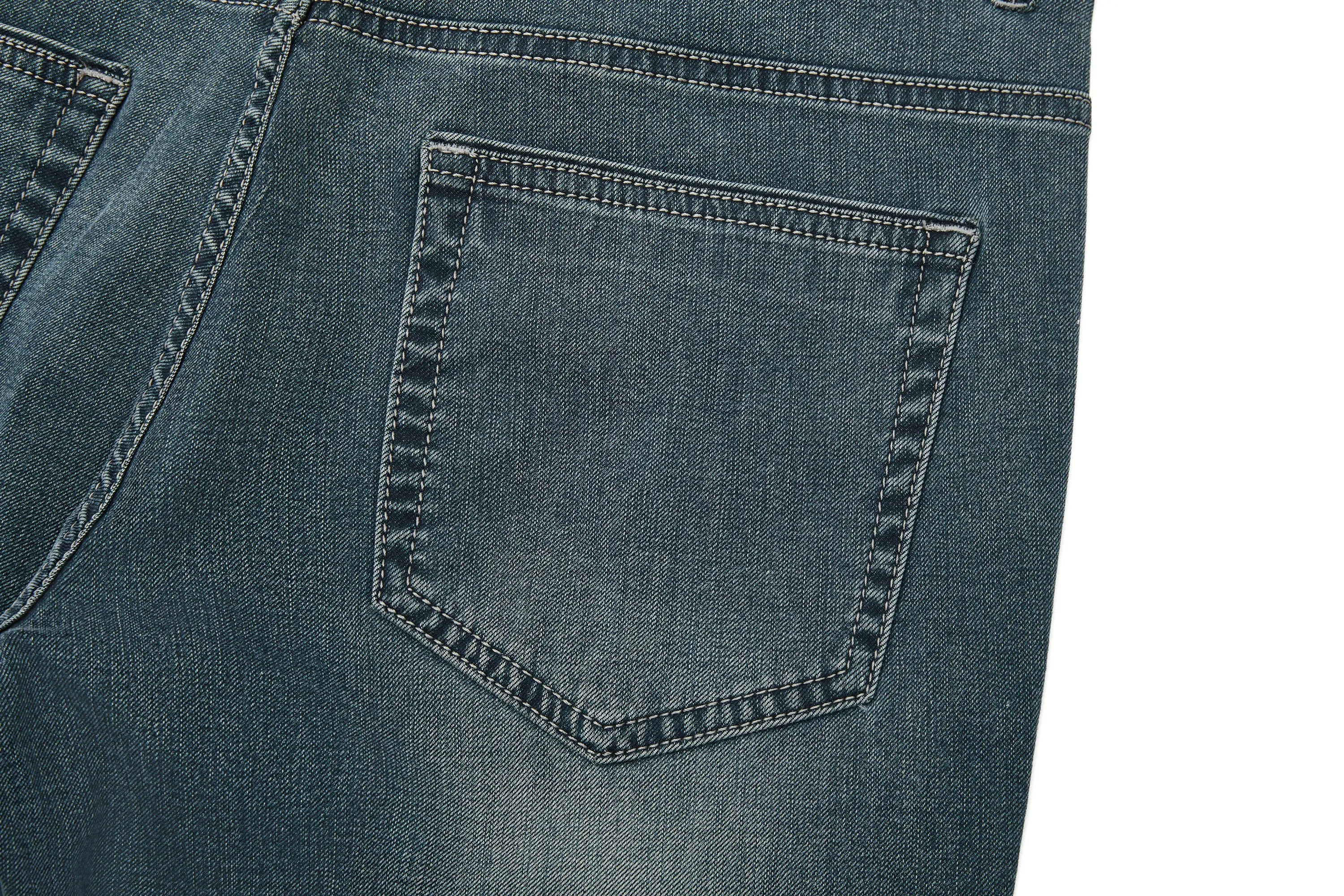 Soft Stretch Denim Jeans with Elastic Waistband