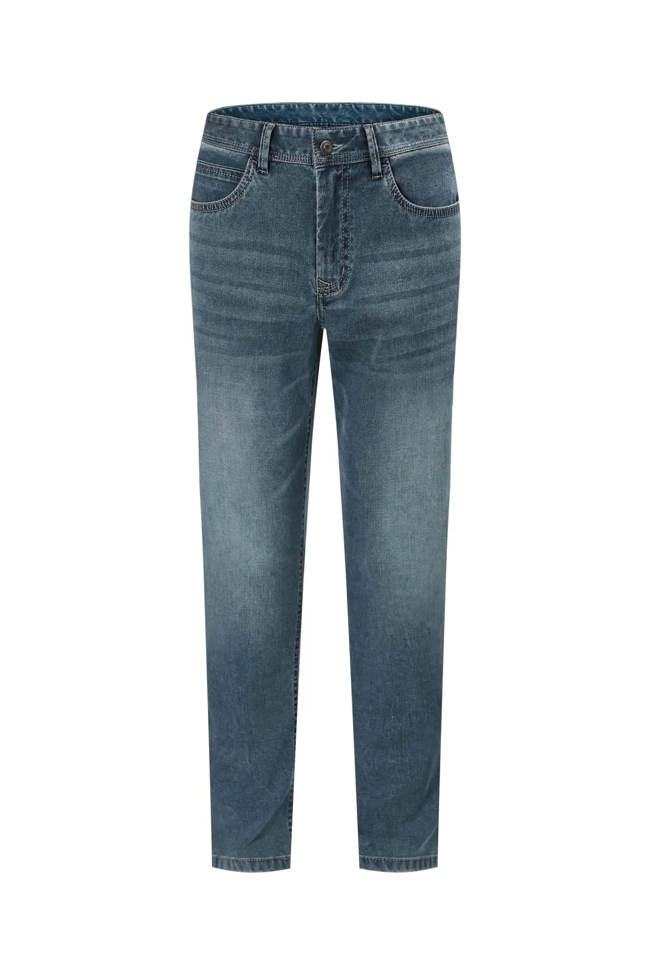 Soft Stretch Denim Jeans with Elastic Waistband