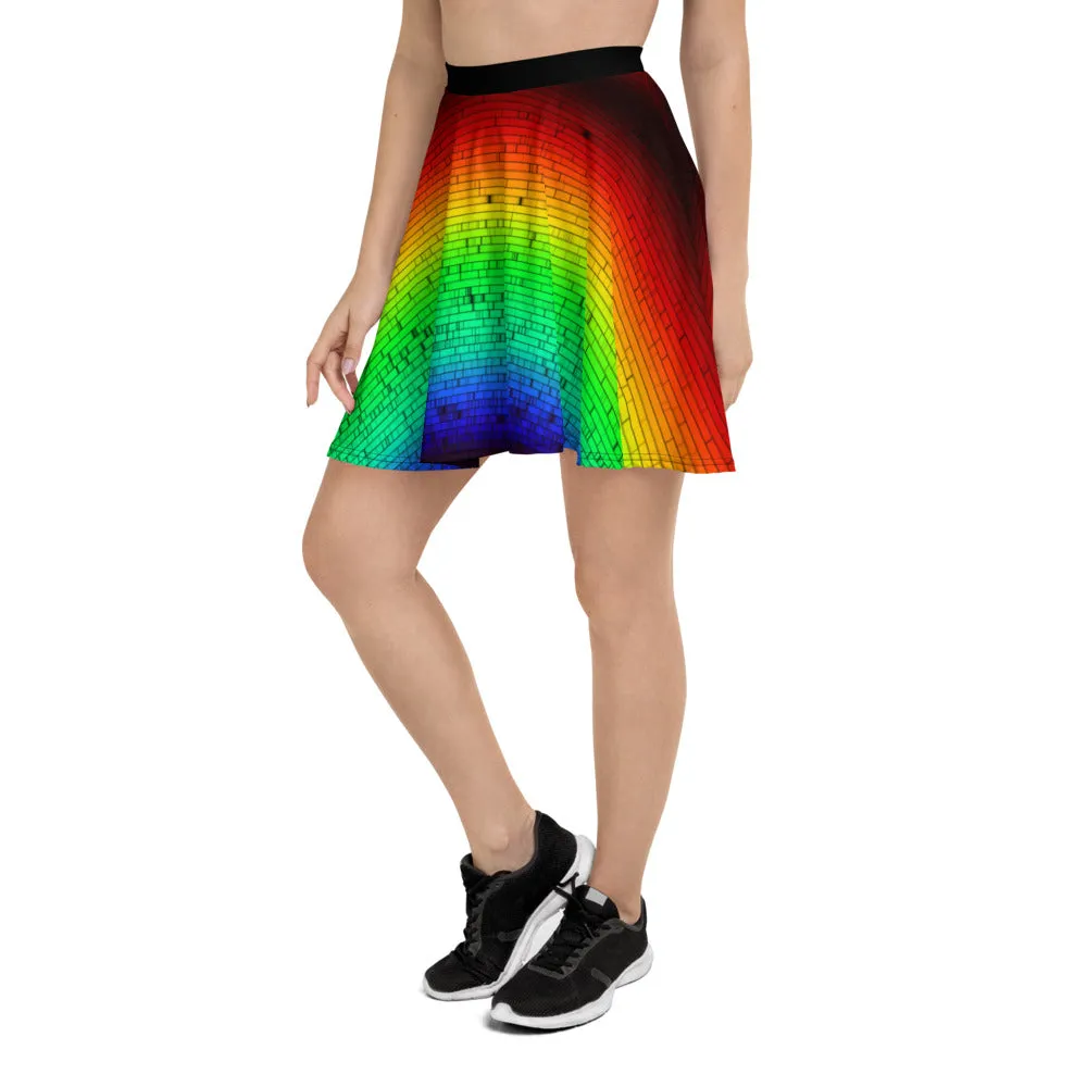 Solar Spectrum Rainbow Skater Skirt