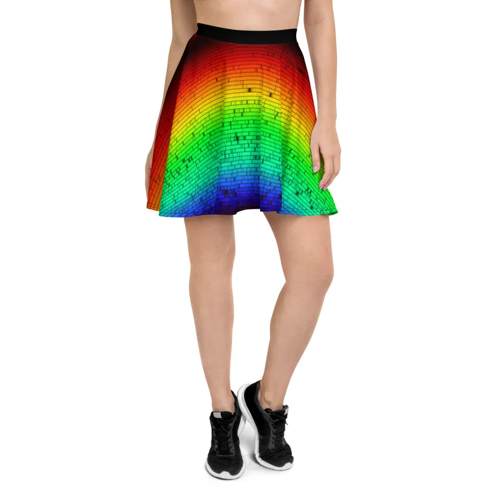 Solar Spectrum Rainbow Skater Skirt