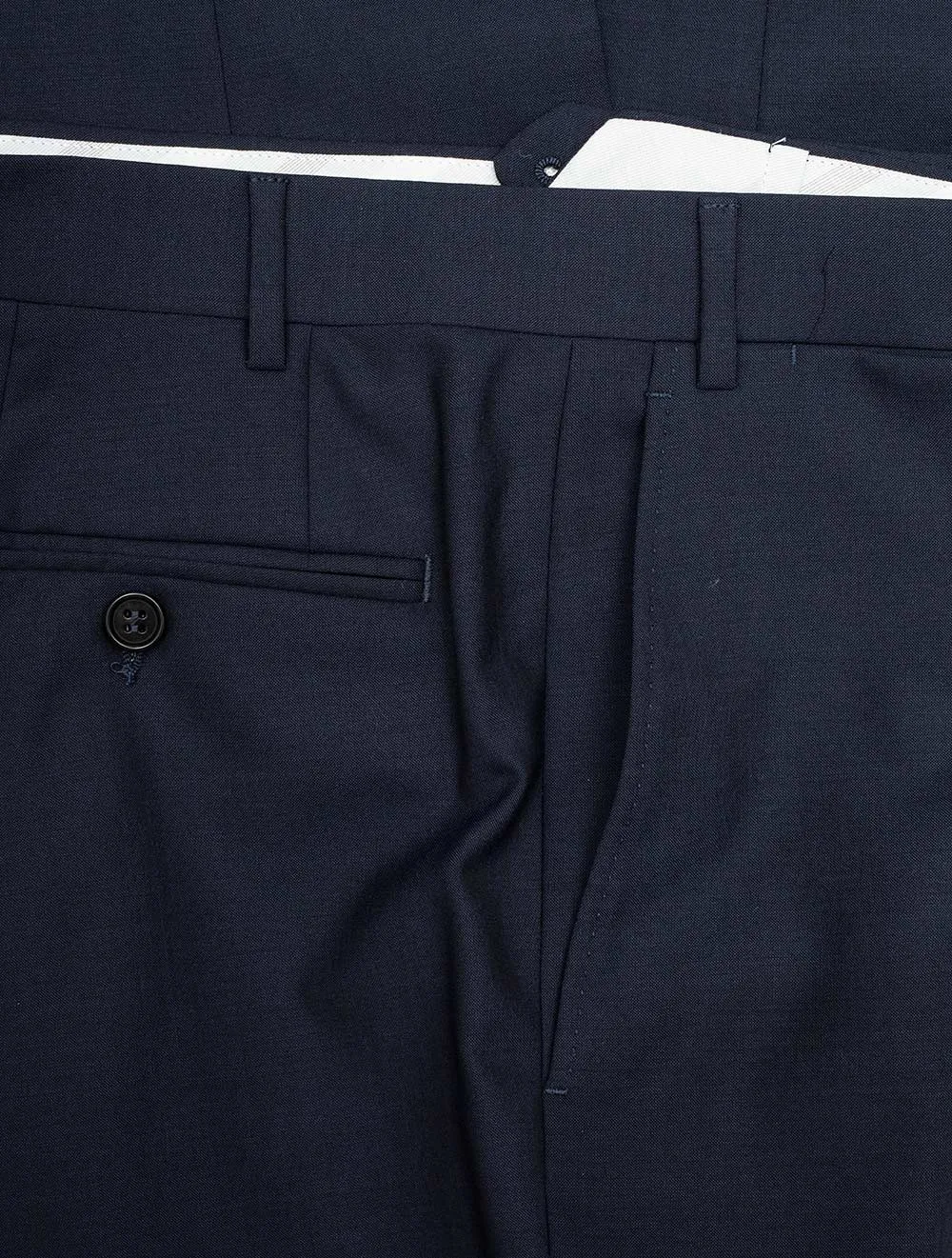 Wool Trousers Navy